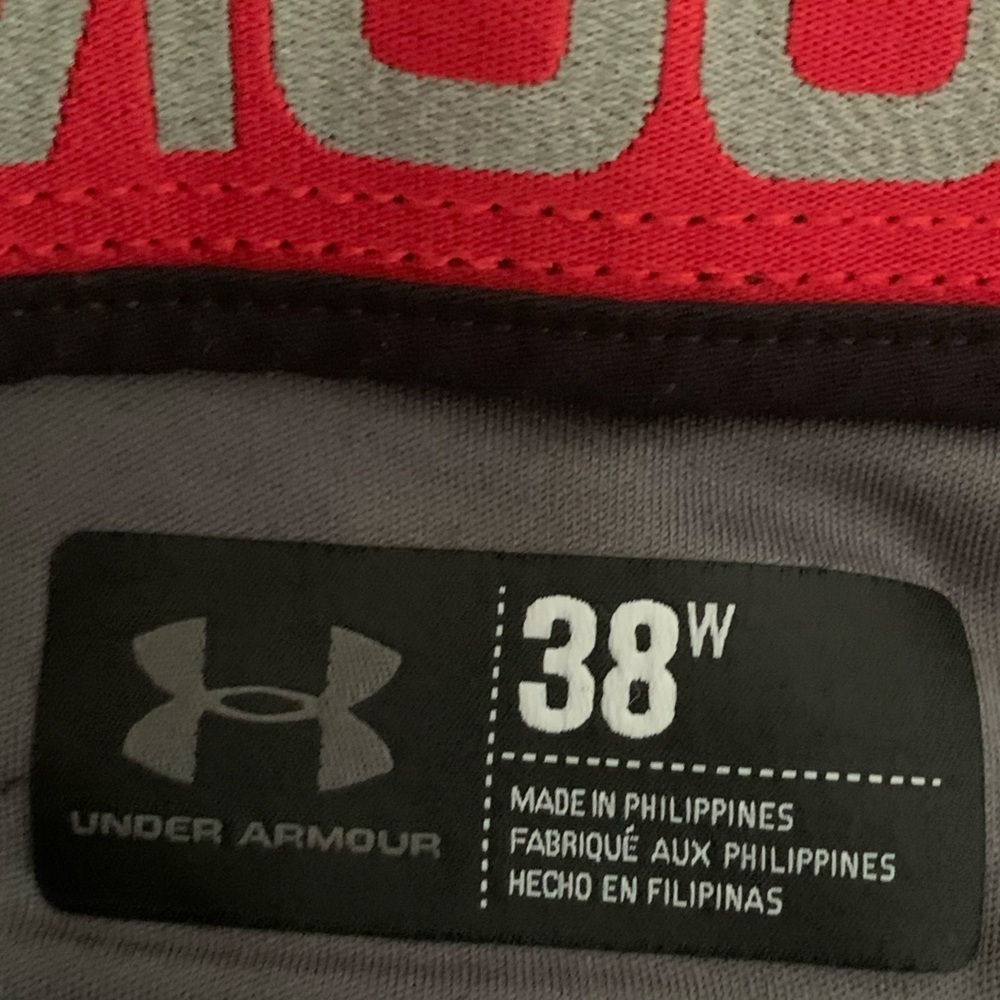 Under Armour Men's Black Golf Flat Front Performance Shorts Sz 38 - Picture 3 of 9